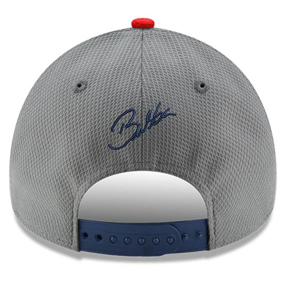 Men's New Era  Gray/Navy Bubba Wallace Salute 9FORTY Adjustable Hat