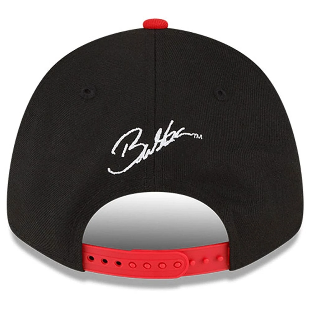 Men's New Era Red/Black Bubba Wallace 9FORTY Zig Zag Snapback Adjustable Hat
