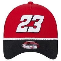 Men's New Era Red/Black Bubba Wallace Rope 9FORTY Trucker Snapback Hat