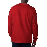 Men's Starter Red Bubba Wallace Clutch Hit Graphic Long Sleeve T-Shirt