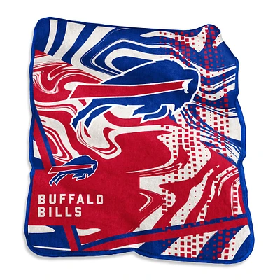 Buffalo Bills Couverture tourbillonnante Raschel 127 x 152,4 cm