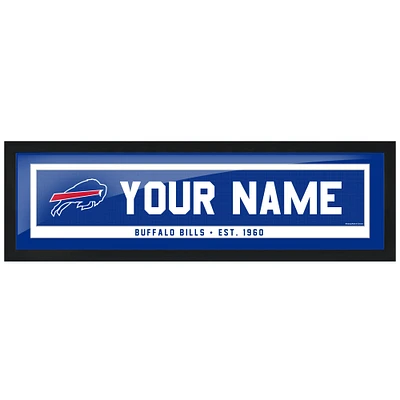 Buffalo Bills - Art encadré personnalisé 6'' x 22''