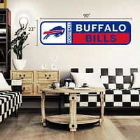 Buffalo Bills 90'' x 23'' Team Logo Repositionable Wall - Decal