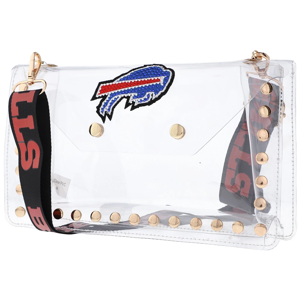 V110695 Sac enveloppe transparent pour billets avec logo en cristal ACCLUGCBD