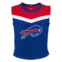 Girls Toddler Royal Buffalo Bills Spirit Cheer Two-Piece Cheerleader Set with Bloomers