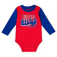 Infant Buffalo Bills Double Up Long Sleeve Bodysuit and Pants Set