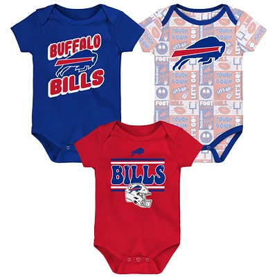 Ensemble de trois bodies pour bébé Buffalo Bills Play Day