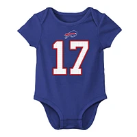 Infant Nike Josh Allen Royal Buffalo Bills  Player Name & Number Bodysuit