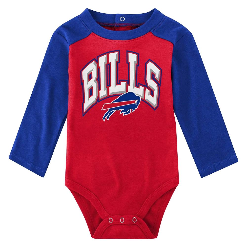 Infant Royal Buffalo Bills Rookie of the Year Long Sleeve Bodysuit & Pants Set