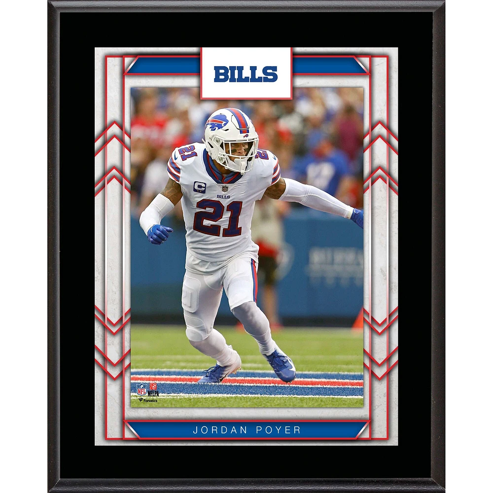 Jordan Poyer Buffalo Bills 10.5" x 13" Player Sublimated Plaque