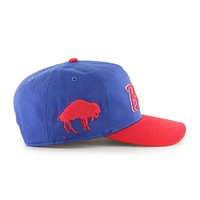 Men's '47 Royal/Red Buffalo Bills Crosstown Two-Tone Hitch Adjustable Hat