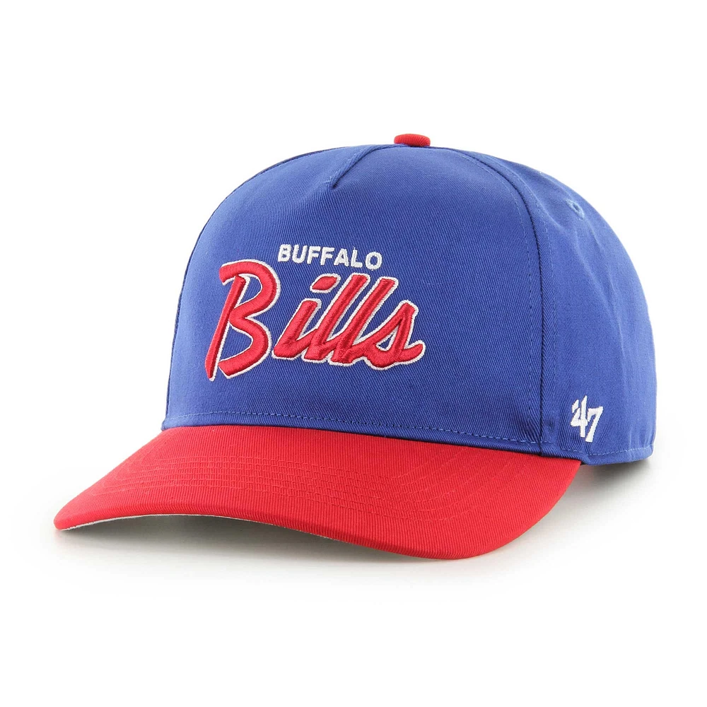 Men's '47 Royal/Red Buffalo Bills Crosstown Two-Tone Hitch Adjustable Hat