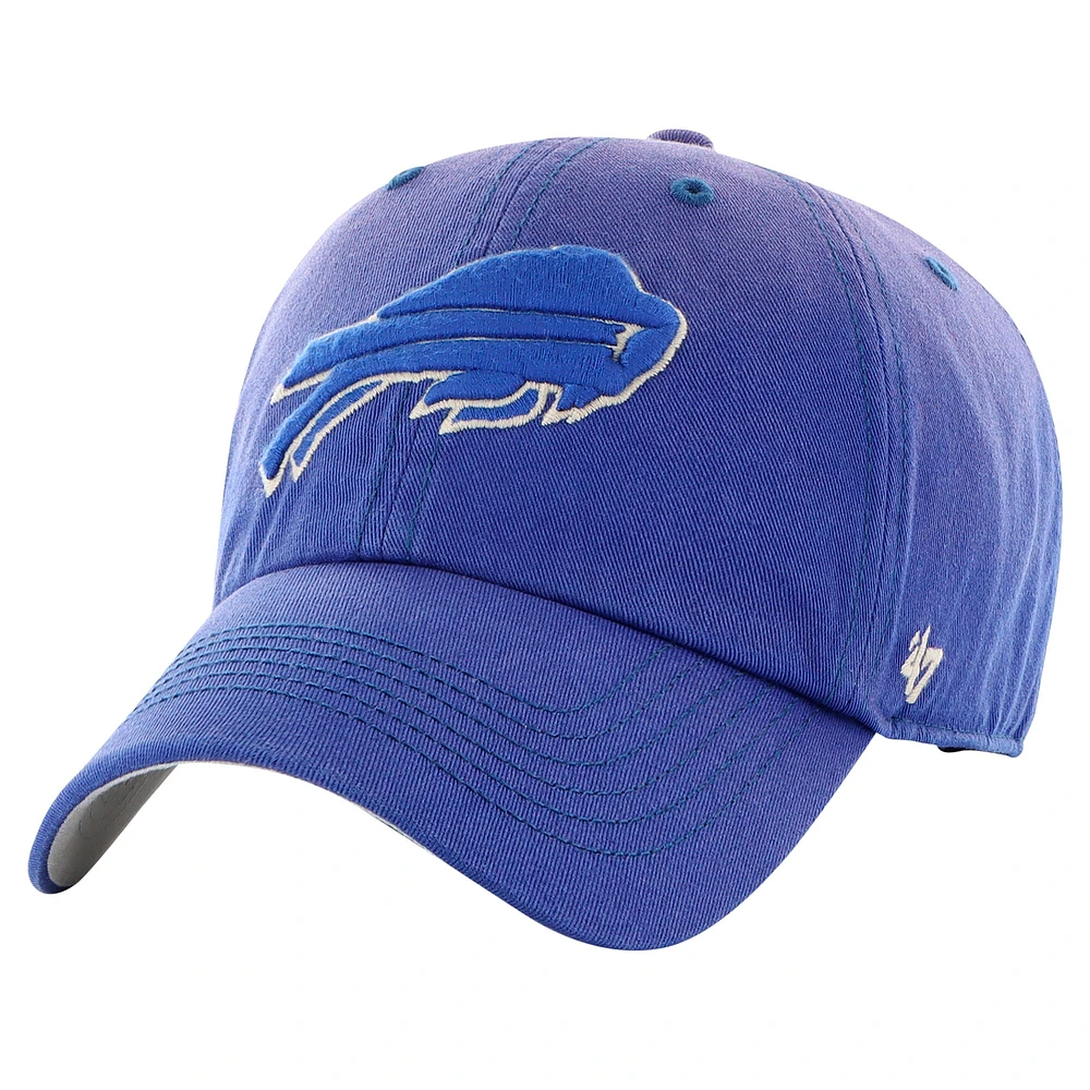 Men's '47 Royal Buffalo Bills Dusted Relaxed Clean Up Adjustable Hat