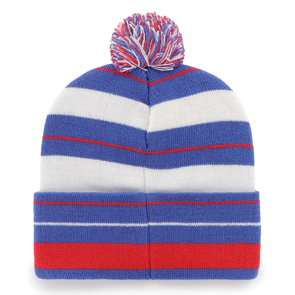 Men's '47 Royal Buffalo Bills Powerline Cuffed Knit Hat with Pom