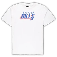 Men's Concepts Sport White/Charcoal Buffalo Bills Big & Tall T-Shirt and Shorts Set