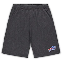 Men's Concepts Sport White/Charcoal Buffalo Bills Big & Tall T-Shirt and Shorts Set