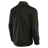 Men's Darius Rucker Collection by Fanatics Dark Green Buffalo Bills Corduroy Full-Button Shacket