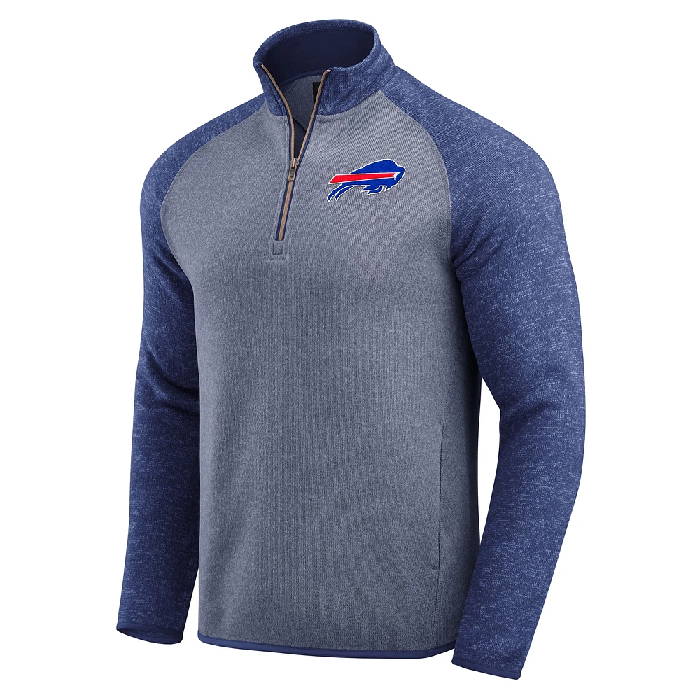 Men's Darius Rucker Collection by Fanatics Royal Buffalo Bills Tonal Quarter-Zip Jacket