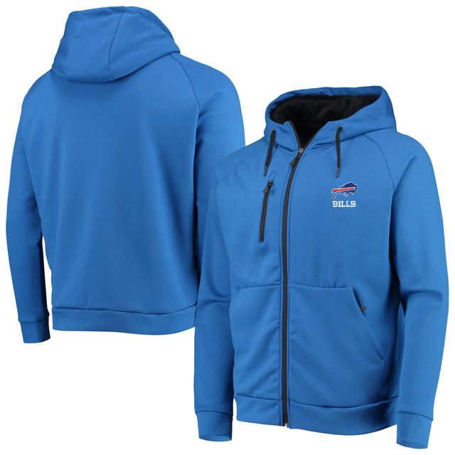 Sweat à capuche raglan Dunbrooke Royal Buffalo Bills Shag Tri-Blend Full-Zip pour homme