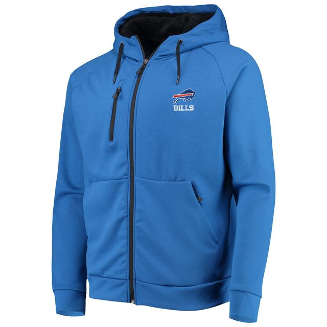 Sweat à capuche raglan Dunbrooke Royal Buffalo Bills Shag Tri-Blend Full-Zip pour homme