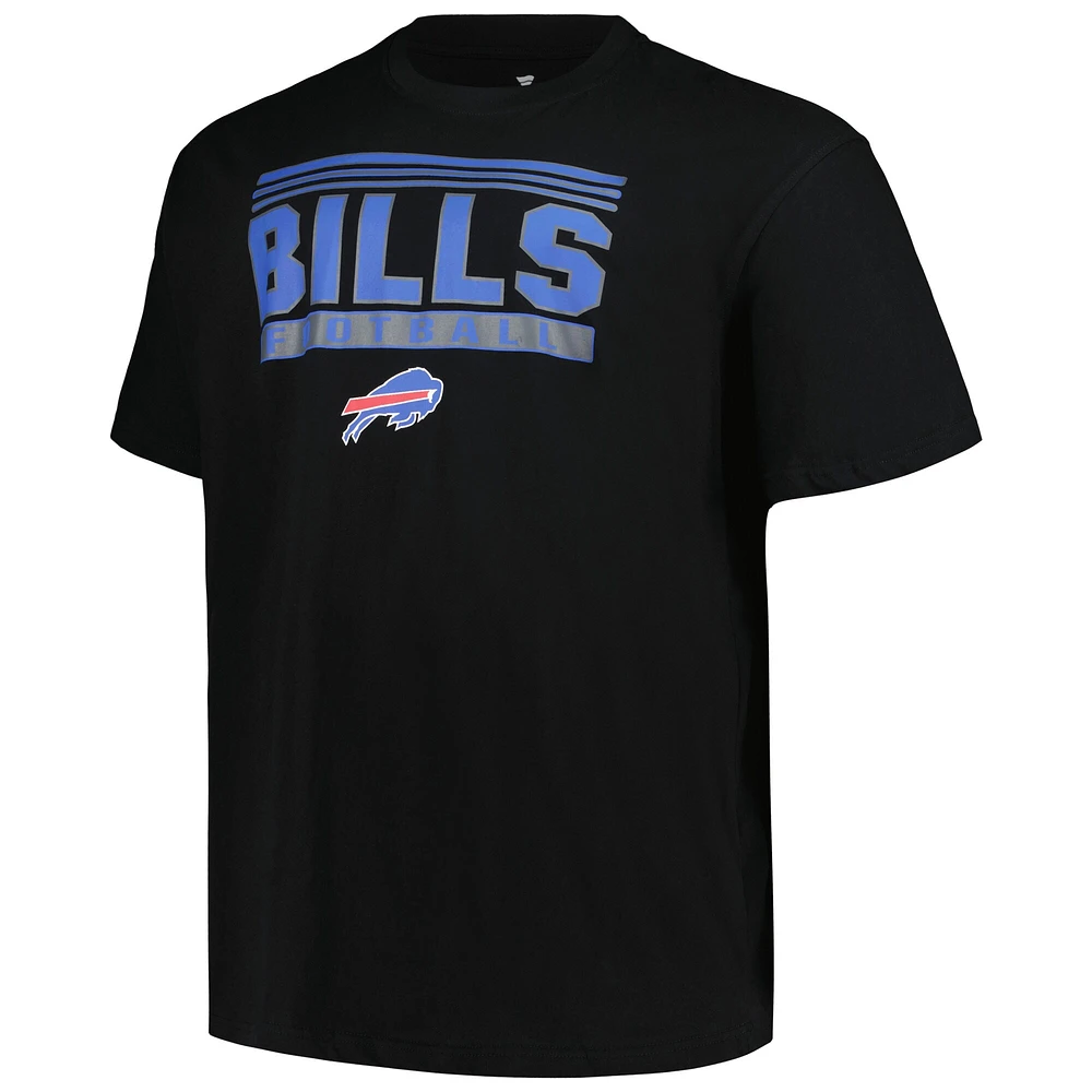 Men's Fanatics Black Buffalo Bills Big & Tall Pop T-Shirt