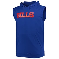 Men's Fanatics Josh Allen Royal Buffalo Bills Big & Tall Muscle Pullover Hoodie