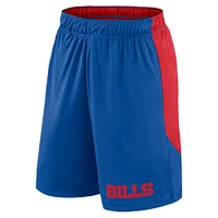Short de lancement Fanatics Royal/Red Buffalo Bills pour hommes