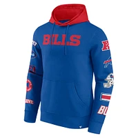 Men's Fanatics Royal Buffalo Bills Big & Tall Patched Out Pullover Hoodie