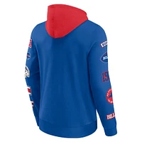 Men's Fanatics Royal Buffalo Bills Big & Tall Patched Out Pullover Hoodie