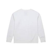 Men's Mitchell & Ness x Bud Light White Buffalo Bills The Crest Pullover Sweatshirt