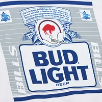 Men's Mitchell & Ness x Bud Light White Buffalo Bills The Crest Pullover Sweatshirt