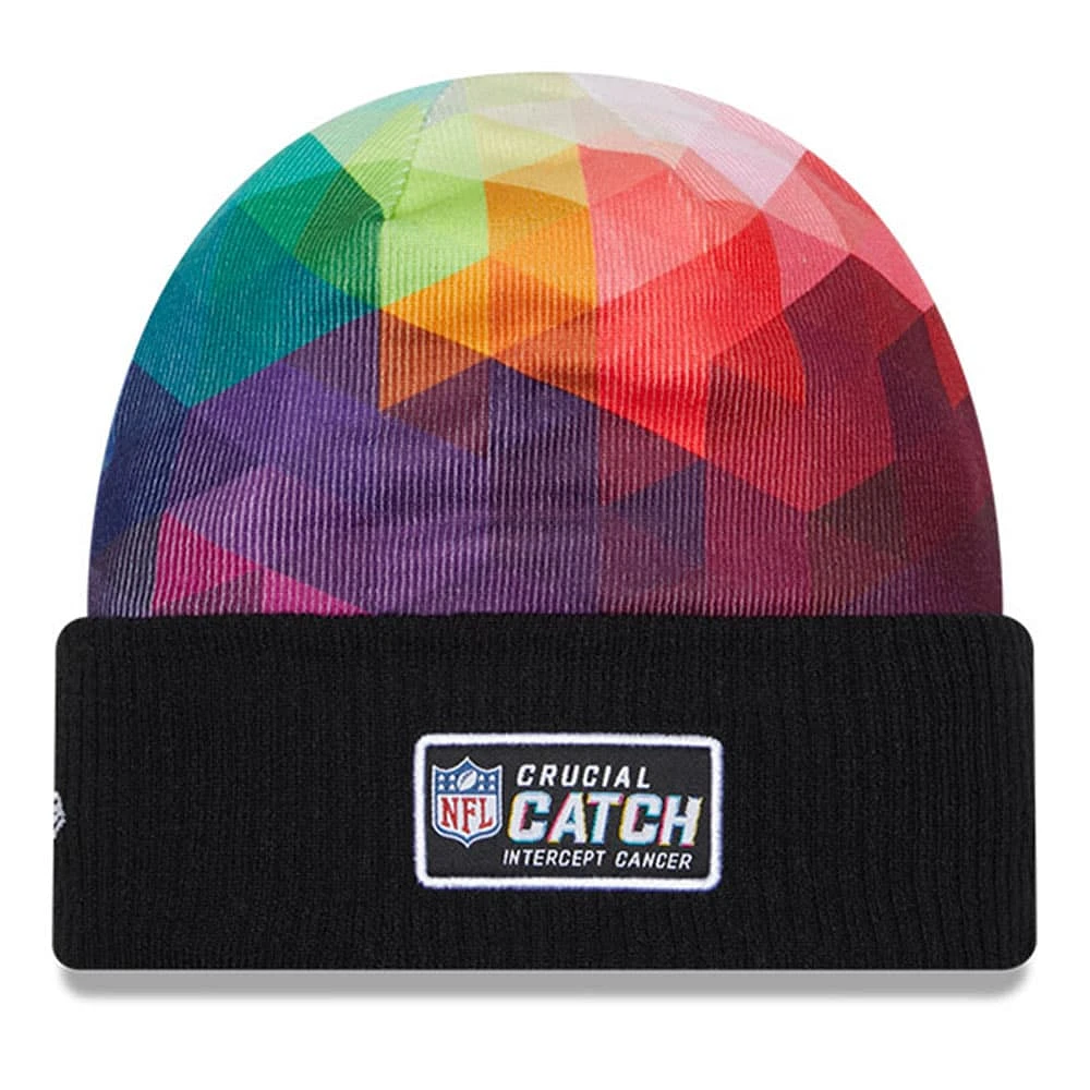 Men's New Era  Black Buffalo Bills 2023 NFL Crucial Catch Cuffed Knit Hat