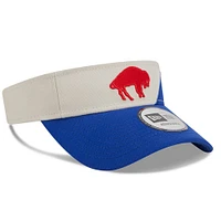 Visière ajustable pour homme New Era Crème/Royal Buffalo Bills 2023 Sideline Historic