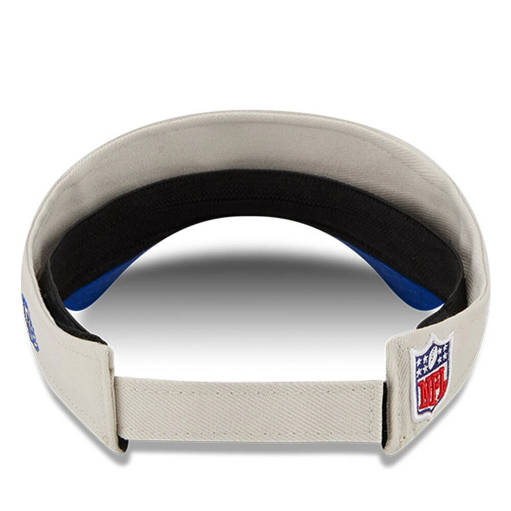 Visière ajustable pour homme New Era Crème/Royal Buffalo Bills 2023 Sideline Historic