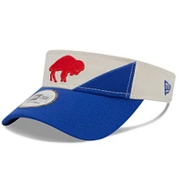 Visière ajustable pour homme New Era Crème/Royal Buffalo Bills 2023 Sideline Historic