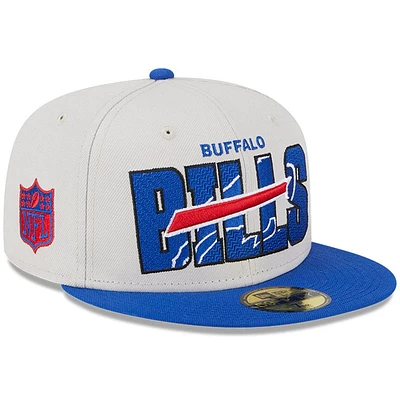 Men's New Era  Cream Buffalo Bills 2023 NFL Draft On Stage 59FIFTY Fitted Hat