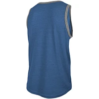 Men's New Era Heathered Royal Buffalo Bills Ringer Tri-Blend Tank Top