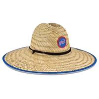 Men's New Era Natural Buffalo Bills NFL Training Camp Official Straw Lifeguard Hat