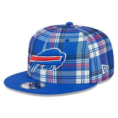 Casquette Snapback 9FIFTY Royal Buffalo Bills 2024 Sideline Statement New Era pour homme