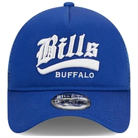 Men's New Era Royal Buffalo Bills Caliber Trucker 9FORTY Adjustable Hat