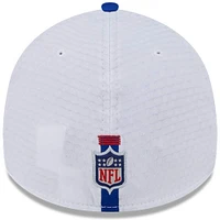 Men's New Era White/Royal Buffalo Bills 2024 NFL Training Camp 39THIRTY Flex Hat