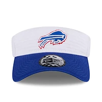 Visière réglable New Era pour hommes, blanc/Royal Buffalo Bills 2024 NFL Training Camp