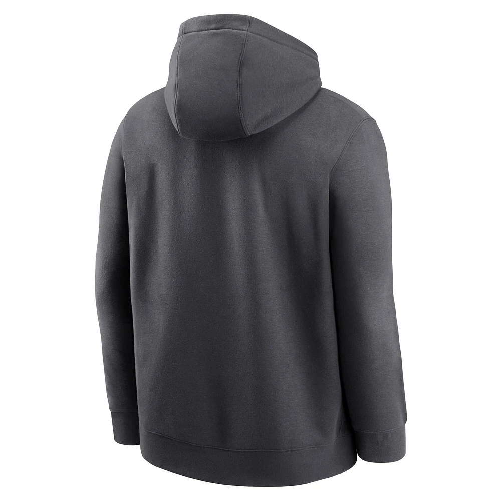 Men's Nike Anthracite Buffalo Bills Club Logo Pullover Hoodie
