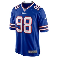 Men's Nike Austin Johnson  Royal Buffalo Bills Game Jersey