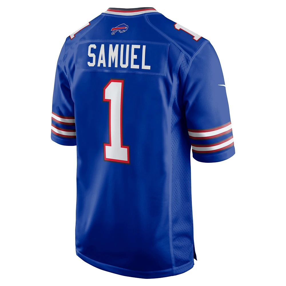 Men's Nike Curtis Samuel  Royal Buffalo Bills Game Jersey