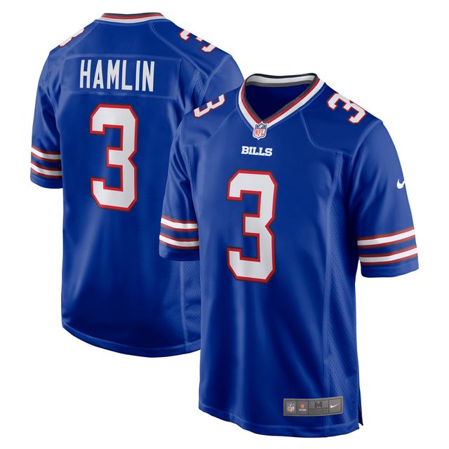 Maillot de match Nike Damar Hamlin Royal Buffalo Bills pour homme