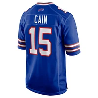 Men's Nike Deon Cain  Royal Buffalo Bills Game Jersey