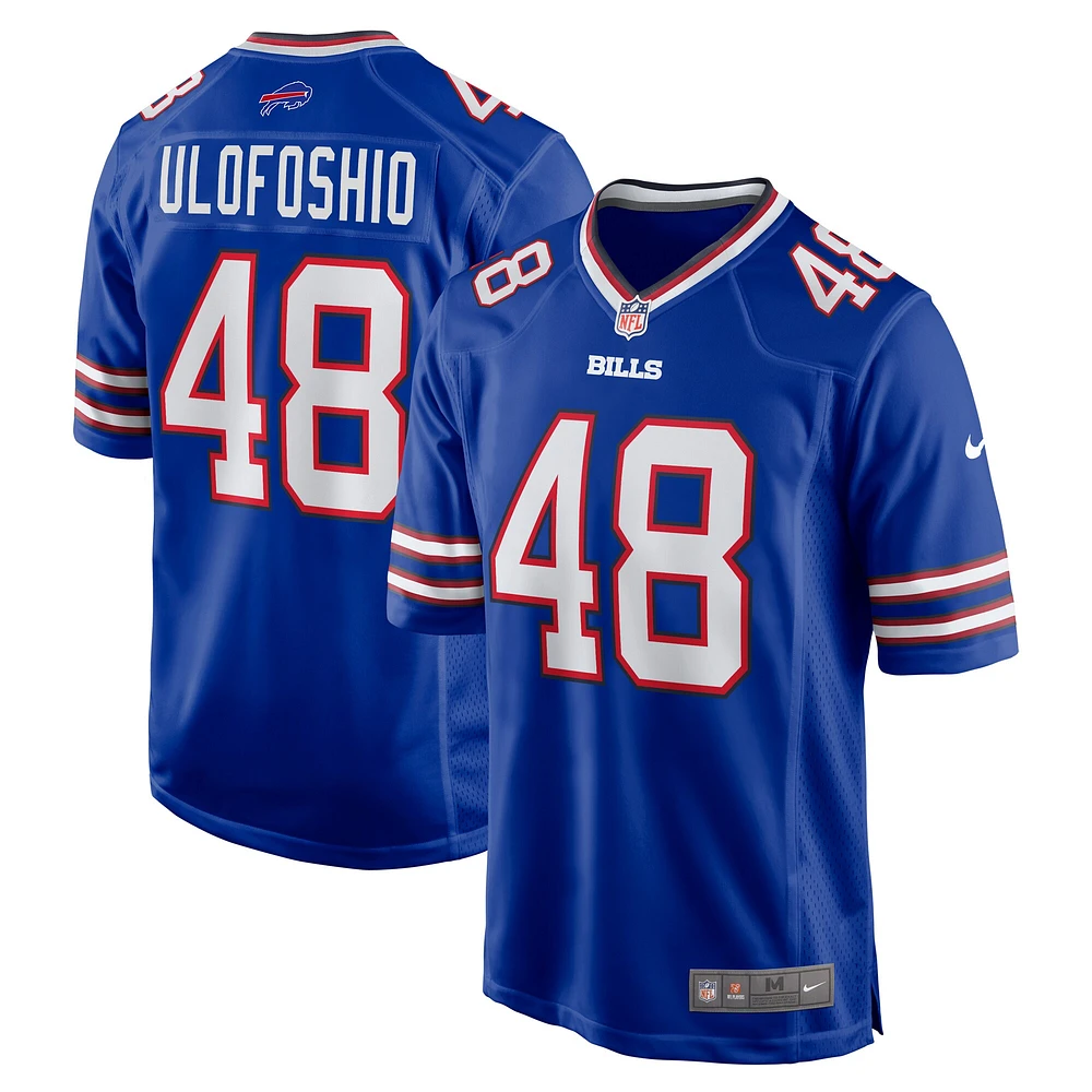 Maillot de match Nike Edefuan Ulofoshio Royal Buffalo Bills pour homme