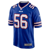 Maillot de match Nike Javon Solomon Royal Buffalo Bills pour homme