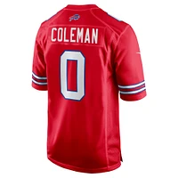 Men's Nike Keon Coleman  Red Buffalo Bills Alternate Game Jersey